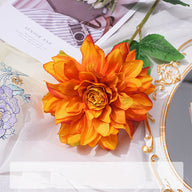 Bulk 24" Artificial Dahlia Stem Silk Flowers Fall Plants Flower Arrangements Wholesale