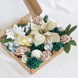 Bulk Christmas Artificial Flowers Combo Box Set for DIY Tree Ornaments Wreath Floral Arrangements Party Decor Wholesale