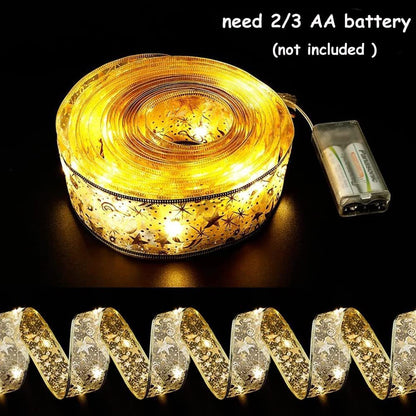 Bulk 32FT 100 LED Christmas Ribbon Mini Lights Wholesale