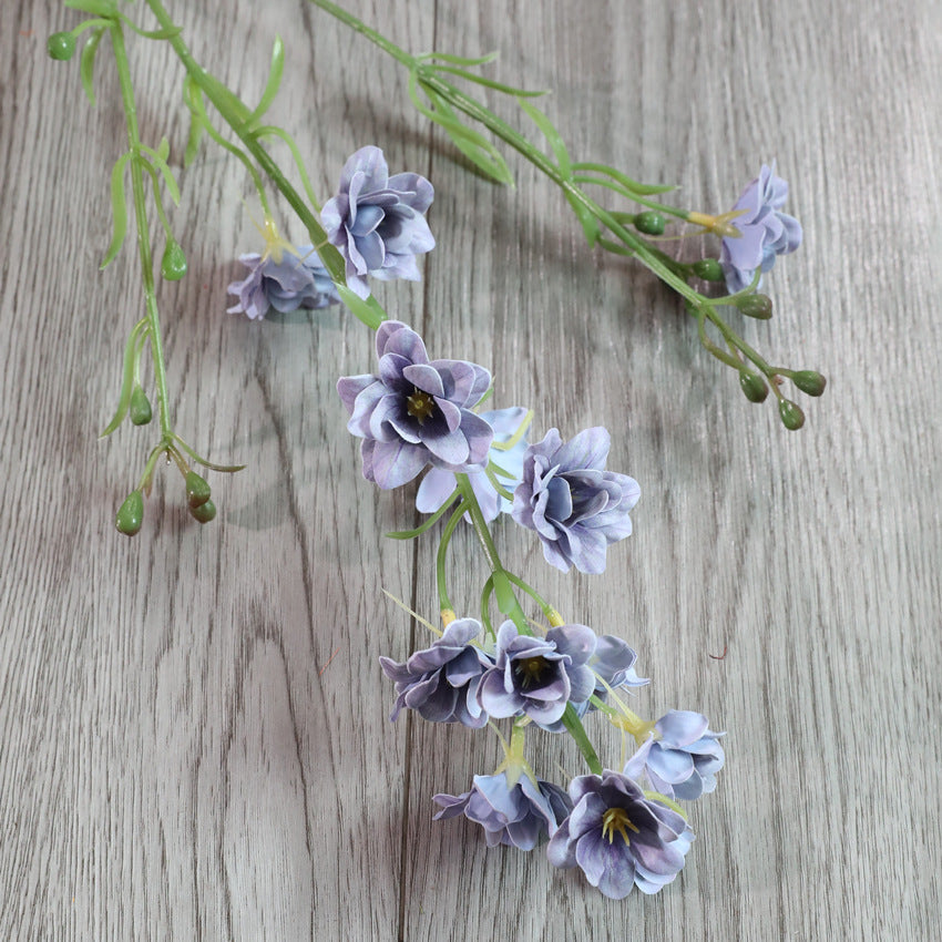 Bulk 32" Delphinium Stems Spray Silk Flowers Centerpieces for Indoor Wedding Home Office Decoration Wholesale