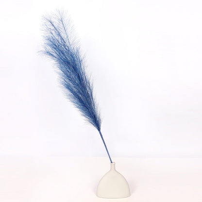 Bulk Set of 3 Pcs Luxury Extra Large 43 Inch Faux Golden Pampas Grass Silver Boho Flowers Decor Wholesale