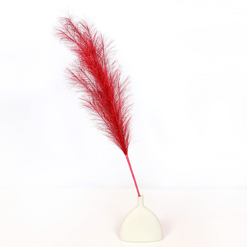 Bulk Set of 3 Pcs Luxury Extra Large 43 Inch Faux Golden Pampas Grass Silver Boho Flowers Decor Wholesale