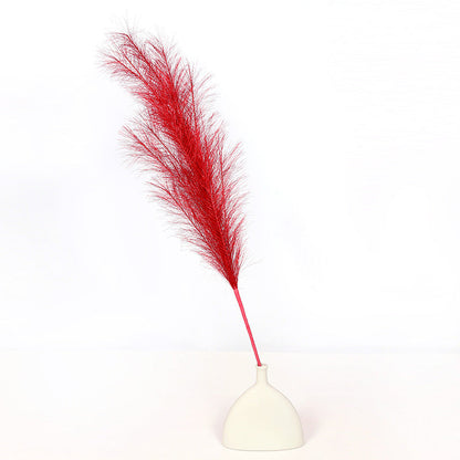 Bulk Set of 3 Pcs Luxury Extra Large 43 Inch Faux Golden Pampas Grass Silver Boho Flowers Decor Wholesale