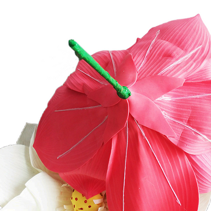 Bulk Extra Size Lotus Foam Artificial Flower Heads Photo Mall Prop Wholesale