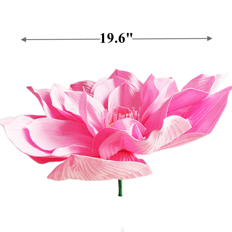 Bulk Extra Size Lotus Foam Artificial Flower Heads Photo Mall Prop Wholesale