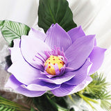 Bulk Extra Size Lotus Foam Artificial Flower Heads Photo Mall Prop Wholesale
