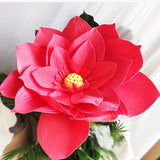 Bulk Extra Size Lotus Foam Artificial Flower Heads Photo Mall Prop Wholesale