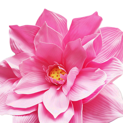Bulk Extra Size Lotus Foam Artificial Flower Heads Photo Mall Prop Wholesale