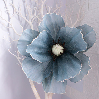 Bulk Extra Size Poppy Yarns Artificial Flower Head Photo Mall Prop Wholesale