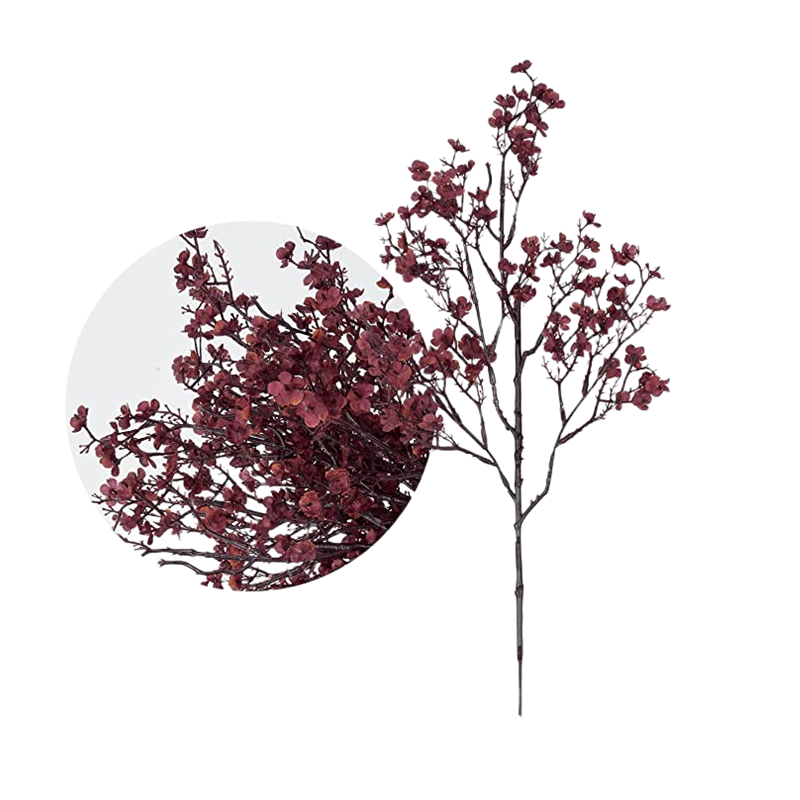 Bulk 19" Babys Breath Stems Artificial Gypsophila Bouquet Silk Floral for Home Kitchen Bedroom Festival Wedding Xmas Party  Wholesale