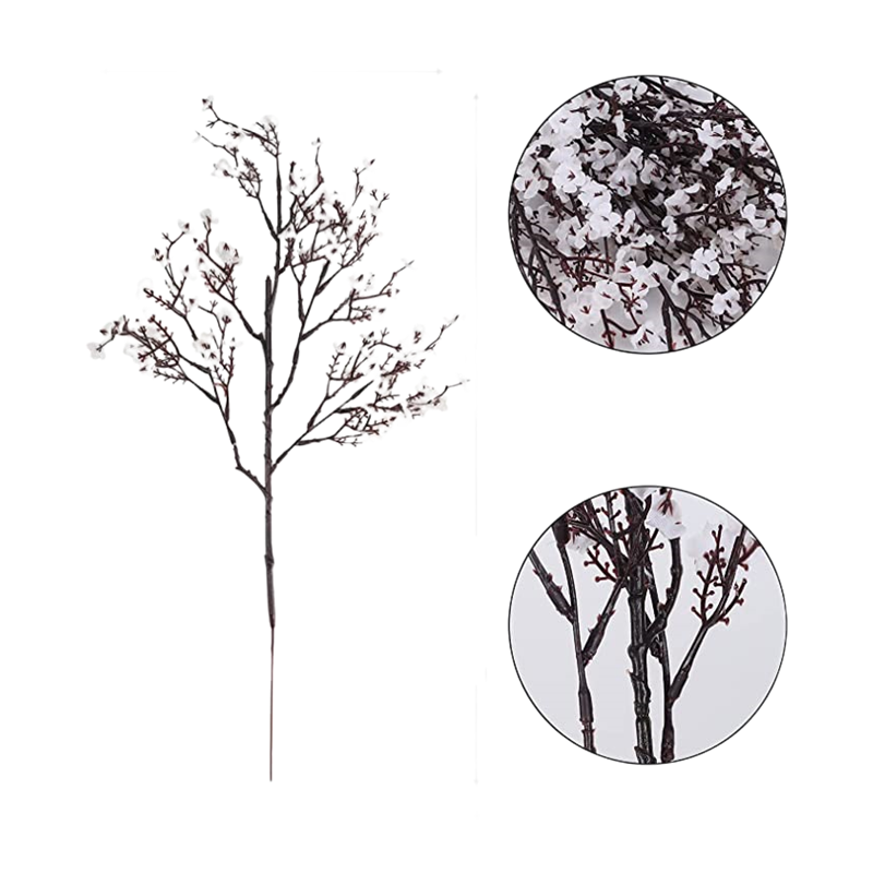 Bulk 19" Babys Breath Stems Artificial Gypsophila Bouquet Silk Floral for Home Kitchen Bedroom Festival Wedding Xmas Party  Wholesale