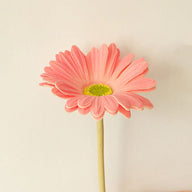 Floral Decor Artificial Gerbera Daisy Stems, 15 in Real-Touch PU Faux Flowers for Venue Styling