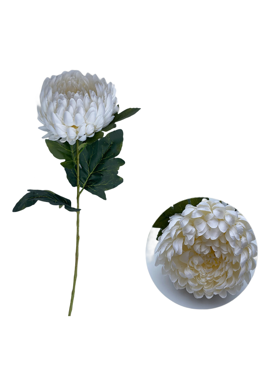 Premium 5 Piece Realistic Kiku Flower Stems  Artificial Chrysanthemum Buds for Luxury Wedding & Home Décor Centerpieces 14 Colors