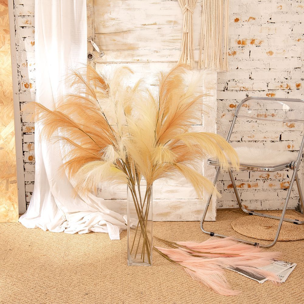 Bulk Extra Large 43 Inch Faux Artificial Pampas Grass Stem Wholesale