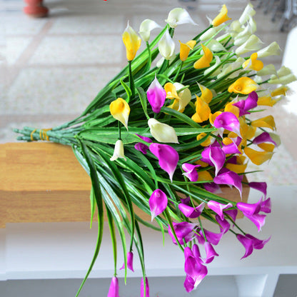 Bulk Calla Lily Bush Flowers UV Resistant Shrubs for Outdoors Hanging Planters Window Box Front Porch Decorations Wholesale