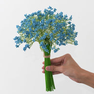 Wedding Wreath & Greenery Gypsophila Spray 16 Pcs 12" White Artificial Baby's Breath for Venue Styling