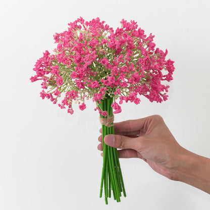 Wedding Wreath & Greenery Gypsophila Spray 16 Pcs 12" White Artificial Baby's Breath for Venue Styling