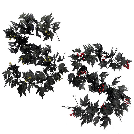 Bulk 68 Inch Halloween Black Hanging Vine Garland Wholesale