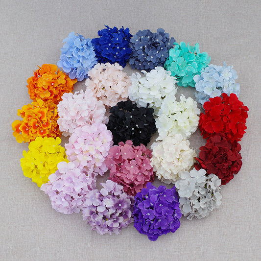 Bulk 26 Colors Hydrangea Flowers Heads with Stems Artificial Silk Floral for Wedding Centerpieces DIY Crafts Wholesale