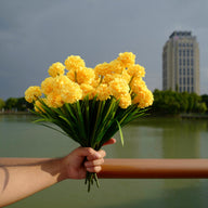 Bulk 8Pcs Artificial Hydrangea Ball Flowers Shrubs Fall Flowers Plants Indoor UV Resistant for Outdoor Garden Porch Decoration Wholesale