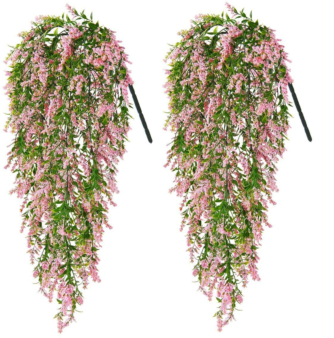 Commercial Venue Hanging Artificial Lavender Vines, 21.7" L, Purple Cascading Decor