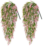 Commercial Venue Hanging Artificial Lavender Vines, 21.7" L, Purple Cascading Decor