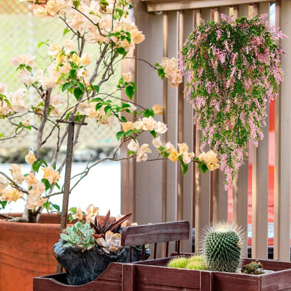 Commercial Venue Hanging Artificial Lavender Vines, 21.7" L, Purple Cascading Decor