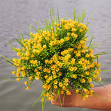 Bulk 8Pcs Lily of The Valley Bush Flowers for Outdoors Artificial Plants Decor Wholesale