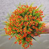 Bulk 8Pcs Lily of The Valley Bush Flowers for Outdoors Artificial Plants Decor Wholesale