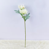 Bulk 18" Fall Flower Artificial Dahlia Stems Spray Silk Floral Arrangement Home Decorations Wholesale