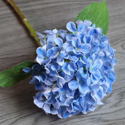 Premium 18" Silk Hydrangea Stems - Realistic Artificial Flowers Arrangements for Wedding Home Décor & Floral Centerpieces