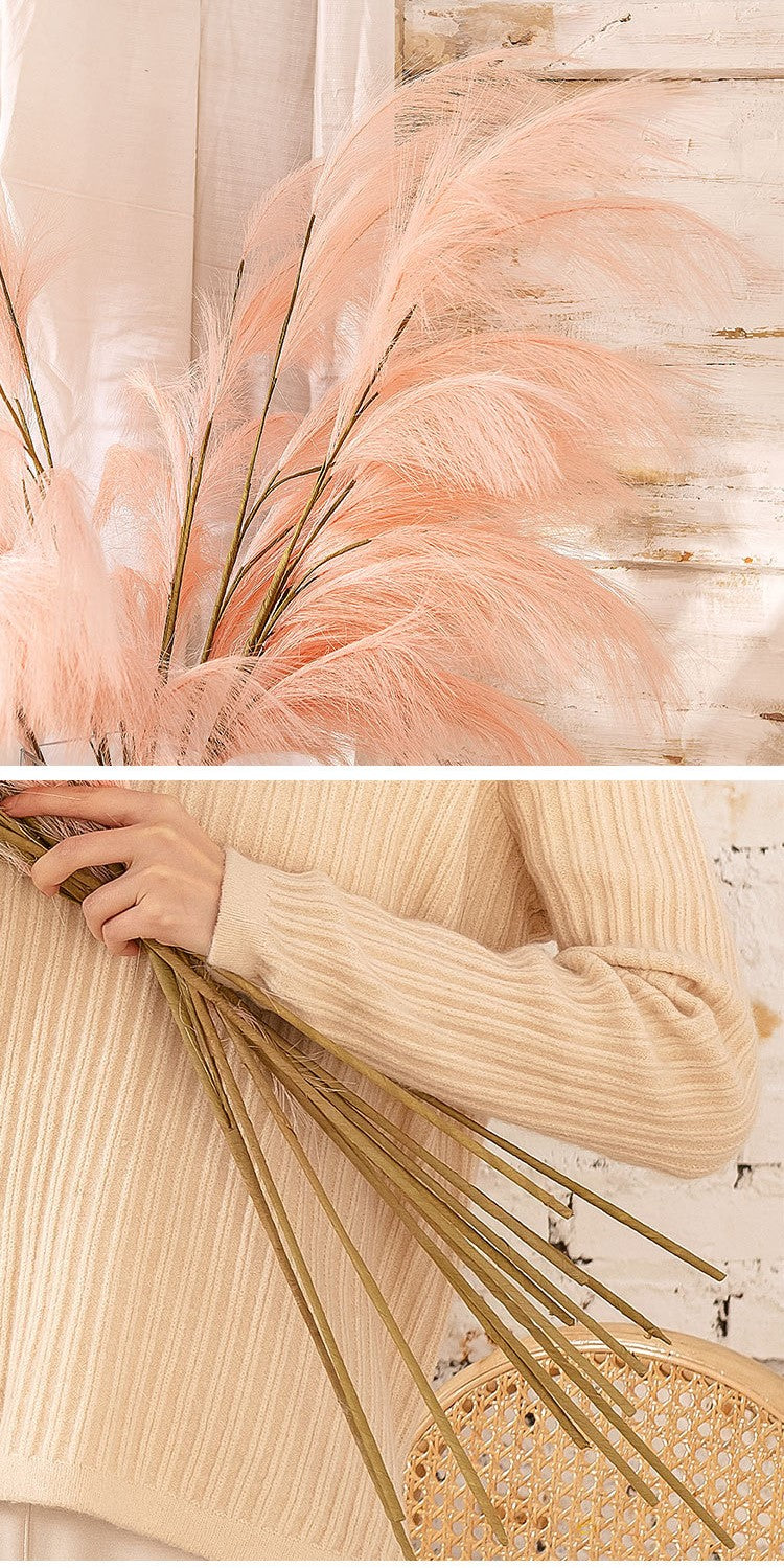 Bulk Extra Large 43 Inch Faux Artificial Pampas Grass Stem Wholesale