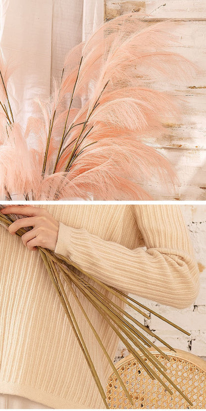 Bulk Extra Large 43 Inch Faux Artificial Pampas Grass Stem Wholesale