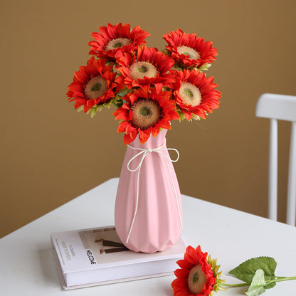 Bulk 17" Artificial Flowers Silk Sunflower Stems Sunflower Arrangement for Fall Autumn Wedding Garden Birthday Party Kitchen Decor Wholesale