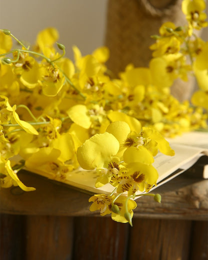 Bulk 34" Dancing Lady Orchids Long Stem Artificial Flowers Decor Wholesale