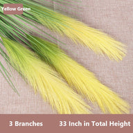 Bulk 33" Artificial Grass Plant Faux Reed Grass Fake Shrubs Outdoor Plant Pampas Wholesale