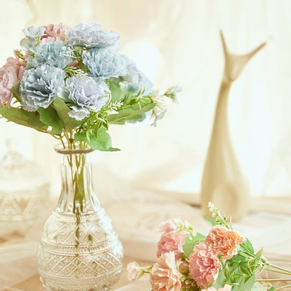 Bulk 12" Artificial Silk Flowers Carnations Bush Floral Arrangement Wholesale