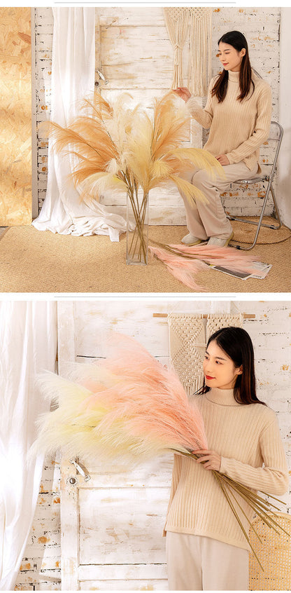 Bulk Extra Large 43 Inch Faux Artificial Pampas Grass Stem Wholesale