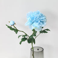 Bulk 27" Artificial Blossom Peony Stems Spray with Bud Silk Flower Centerpiece Wholesale