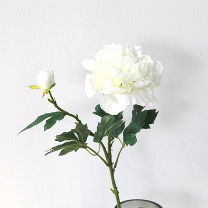 Bulk 27" Artificial Blossom Peony Stems Spray with Bud Silk Flower Centerpiece Wholesale