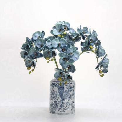 Bulk 27" Advanced Retro Phalaenopsis Moth Orchids Stems Real Touch Artificial Flowers Wholesale