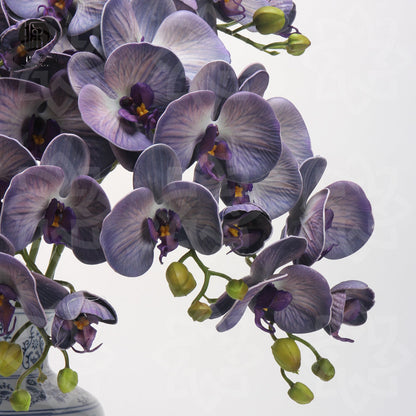 Bulk 27" Advanced Retro Phalaenopsis Moth Orchids Stems Real Touch Artificial Flowers Wholesale