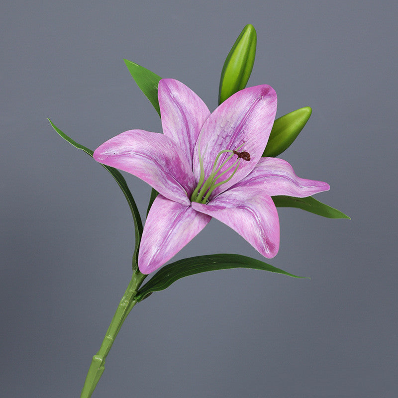 Bulk 15" Tiger Lily Lilies Stem Real Touch Artificial Flowers Wholesale