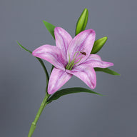 Bulk 15" Tiger Lily Lilies Stem Real Touch Artificial Flowers Wholesale