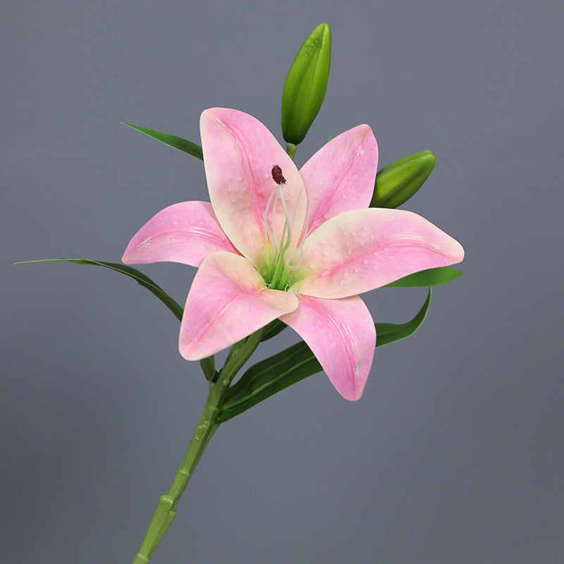 Bulk 15" Tiger Lily Lilies Stem Real Touch Artificial Flowers Wholesale