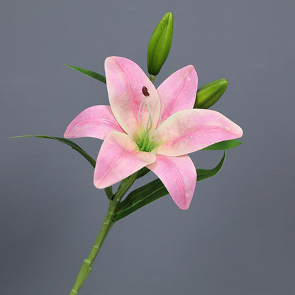 Bulk 15" Tiger Lily Lilies Stem Real Touch Artificial Flowers Wholesale