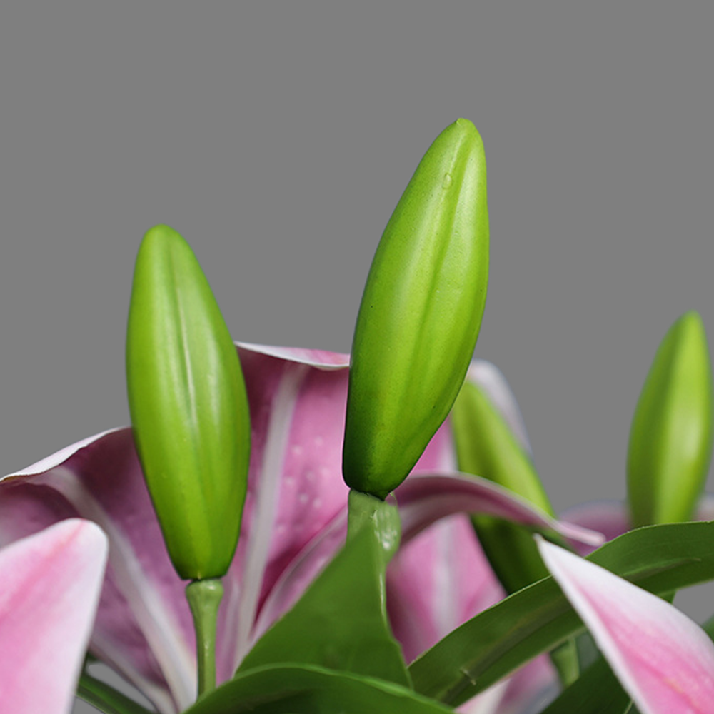 Bulk 15" Tiger Lily Lilies Stem Real Touch Artificial Flowers Wholesale