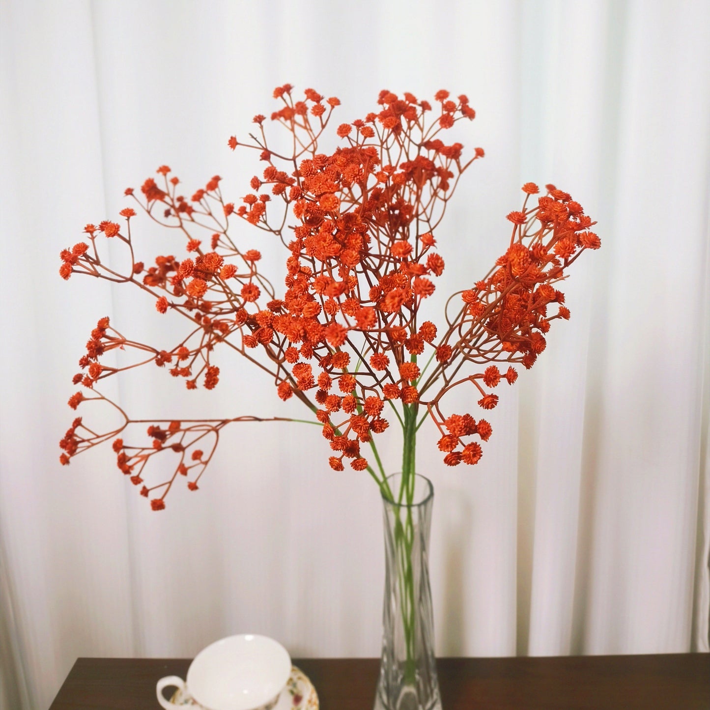 Wedding Baby's Breath Artificial Flowers 23.6" Real Touch for Garlands & Greenery Decor