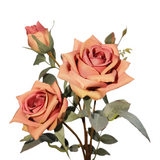 Bulk 25" Rose Spray Stem Artificial Silk Flowers Wholesale