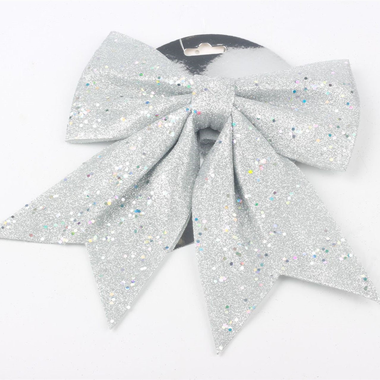 Bulk 2Pcs Sequin Wreaths Bows Ties Christmas Tree Decoration Bows Ornament Wholesale